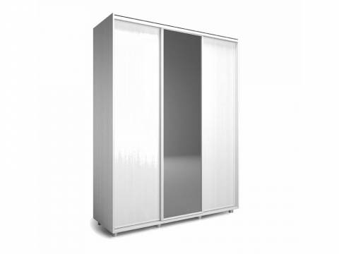 Шкаф-купе Удачный ОУ 18-6-010 белый трехдверный