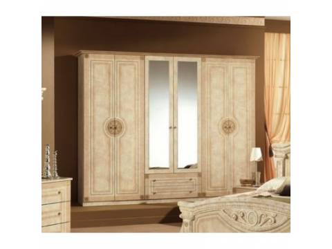 Шкаф 6-и дверный Рома Беж