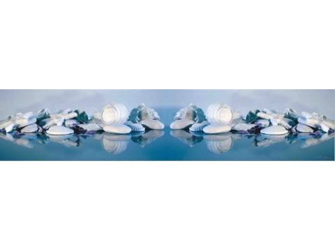 Фартук с фотопечатью Голубые ракушки SP027
