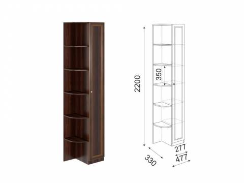 Угловой пристрой правый Беатрис № 14 орех