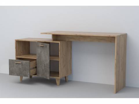 Стол письменный Эго Ст-2 камень темный на ножках