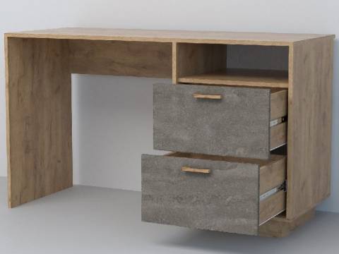 Стол письменный Эго Ст-3 камень темный цоколь