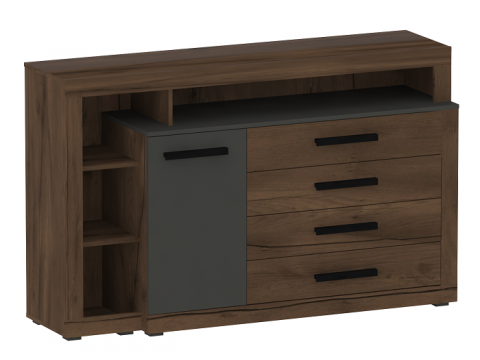 Тумба c дверцей и 4 ящиками Глазго