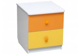 Тумба прикроватная Радуга оранжевый + желтый