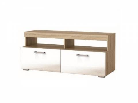 Тумба Соната ТМС-1200 дуб сонома светлый/белый глянец