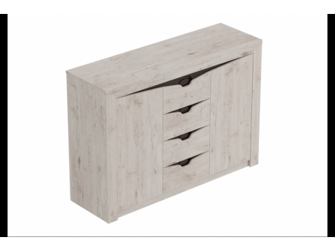 Комод с 4 ящиками и 2 дверцами Соренто дуб бонифаций